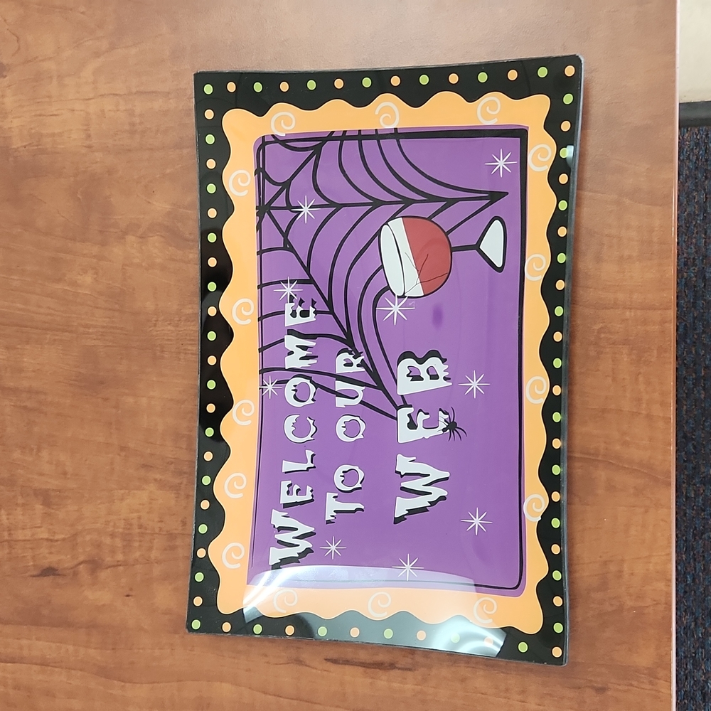 Halloween Glass Tray